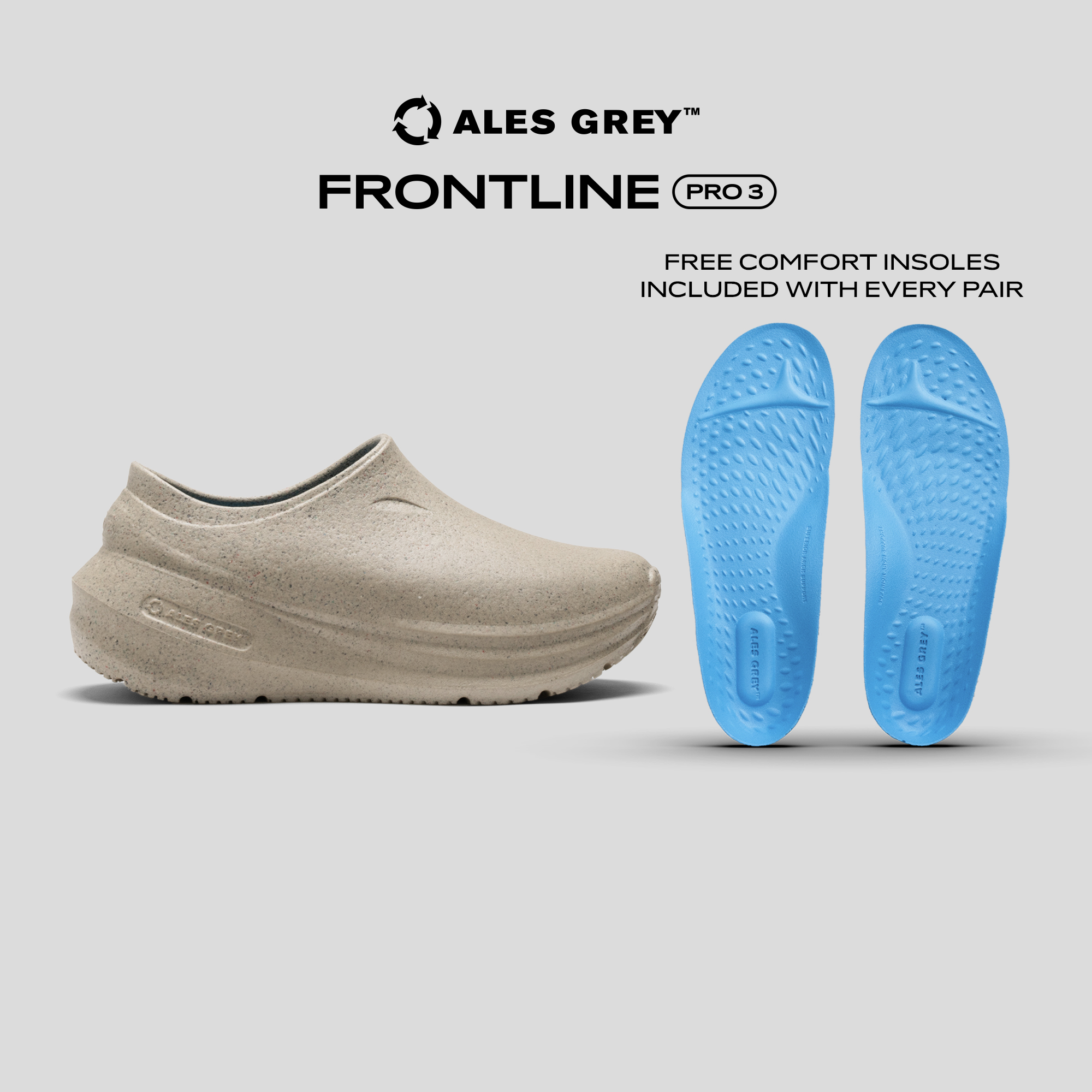 Frontline Pro 3 Tan Recycled Speckles – ALES GREY
